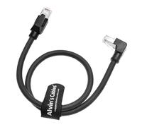Alvin's Cables RJ45 Ethernet Cable, Up-Angle Cat6a Shielded Industrial Profinet Ethernet Cable High-Flex Drag-Chain High-Speed Gold-Plated Connectors for PLC, Robotics & Motion Control 49.2ft/15m