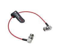 Alvin's Cables SDI Cable, 30CM|1ft Right Angle to Right Angle Ultra-Thin 75Ω Coaxial Cable for Sony Canon HD|4K 6G-SDI Camera Camcorder Video Transmission,Red