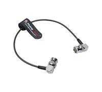 Alvin's Cables SDI Cable, 30CM|1ft Right Angle to Right Angle Ultra-Thin 75Ω Coaxial Cable for Sony Canon Panasonic HD|4K 6G-SDI Camera Camcorder Video Transmission,Black