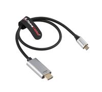 Alvin's Cables USB C to HDMI Cable, 4K@60Hz, 50cm | Unidirectional, Type C to HDMI Braided Cable, Thunderbolt 4/3 Support, for BMPCC 4K/6K, SIGMA fp, Panasonic LUMIX S5M2X / GH7
