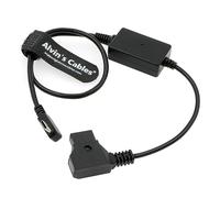 Alvin's Cables USB-C Type-C PD Right Angle to D-tap Power Cable 5V 3A| 9V 2A| 12V 1.5A Quick Charging Cable for Cameras Transmitter 45cm|18inches