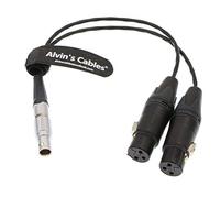 Alvin's Cables XLR Breakout Audio Input Cable for Atomos Shogun Monitor Recorder 10 Pin Male to Dual XLR 3 Pin Female