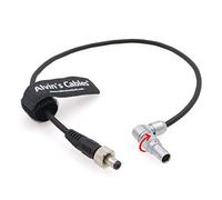 Alvin's Cables Z CAM E2 Flagship Rotatable Right Angle 2 Pin Male to Lock DC Power Cable for Atomos Shinobi Ninja V OSEE G7 Monitor Adjustable 90 Degrees 2 Pin Cord for Z CAM E2-S6 E2-F6 E2-F8
