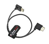 Alvin's Cables Z CAM E2 L Shape 2.0 HDMI Cable for Atomos Shinobi Ninja V Monitor Portkeys BM5 Monitor 90 Degrees up to Right Angle Down 45CM