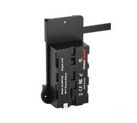 Alvins NP-F970 F550 F750 Dummy Battery to V-Mount Plate Power Adapter Converter for Sony Atomos Hollyland Neewer F100 FEELWORLD FW568 F5 T7, Camera Monitor LED Light CN160 CN216 YN300 II YN-600 W260