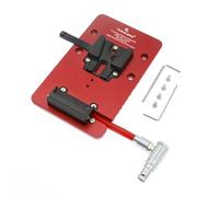 Alvins V Mount Battery Plate for DJI Ronin 4D, V Mount Plate with 6-pin 1B DC-in Out Put Battery Mounts Plate for Ronin 4D