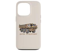 Alvis Stalwart British Military Truck Illustration Graphic Case for iPhone 13 Pro