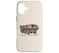 Alvis Stalwart British Military Truck Illustration Graphic Case for iPhone 16 Plus