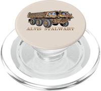 Alvis Stalwart British Military Truck Illustration Graphic PopSockets PopGrip for MagSafe