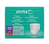 Alvita Incontinence Range Pants Absorbent Day Medium, 14'S (Pack of 1)