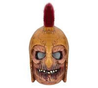 Alvivi Ancient Spartan King Leonidas Battle Helmet Medieval Historical Latex Helmets for Cosplay Party Gold One Size