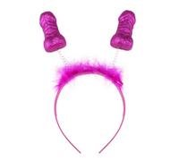 Alvivi Bride To Be Party Headband Willy Shaped Novelty Boppers Hens Night Gift Rose Red One Size