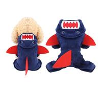 Alvivi Dog Shark Hoodie Warm Winter Fleece Coat for Chihuahua Yorkie Cute Funny Cosplay Costume for Halloween Christmas Parties Navy Blue XL
