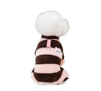 Alvivi Dog Winter Jacket Coat Fuzzy Plush Fleece Sweater with Leash D-Ring Warm Pullover Apparel for Small Medium Dogs Cats Burgundy M