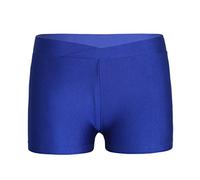 Alvivi Girls Workout Yoga Shorts Knicker Gymnastics Dance Shorts Underwear Ballet Booty Shorts Swim Trunks Blue 10-12 Years