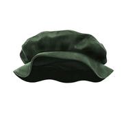 Alvivi Men Women Faux Suede Beret Hat Medieval Tudor Flat Cap Historical Headwear for Carnival Cosplay Party Green One Size