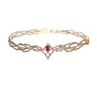Alvivi Tiara Crowns Prom King and Queen Crowns for Men Women, King Queen Prince Princess Tiaras Gold&Red One Size