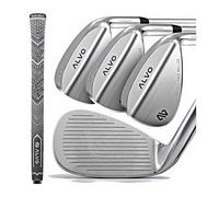 ALVO GOLF Premium Golf Wedges 52/56/60 Sets or Individual Wedges - 52 degree Gap Wedge, 56 degree Sand Wedge, 60 degree lob Wedge Golf Club - Pitching Wedge for Men Right Hand - Wedges Golf - Max spin