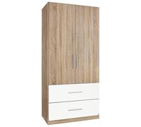 Alvor Wardrobe - 91cm - 2 Door - Sonoma Oak & Alpine White