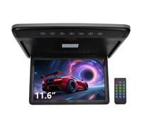 Alvorox 11.6 Inch Car Display Screen, Overhead Car Media MP5 Player Monitor 1080P LCD Car Play Screen with USB Port, TF Card, Roof Ceiling Mounted Screen