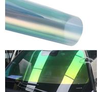 Alvorox 73% VLT Car Window Tint - 100x300cm Aurora Green Chameleon Automotive Window Film - Windshield Tinted Foil