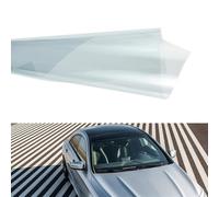 Alvorox - 83.4% VLT Clear Window Film, Tinted Car Windshield Tint, Explosion-Proof Protection Glass Tinting Film, Blue When in Roll (60"x39.3")