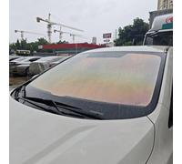 Alvorox 84% VLT Car Tinted Window Film, Rainbow Chameleon Windscreen Foils, Nano Ceramic Solar Protection Film, Clear to Violet Orange Color Change Front Window Tint (1mX3m 39"x118")
