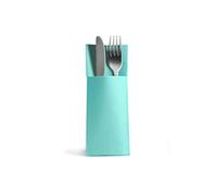 Alvotex Airlaid 50 Cutlery Bags Fabric Like Disposable Napkin, Paper, Blue Mint, 32X40 cm