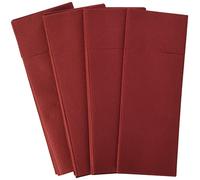Alvotex Airlaid 50 Cutlery Bags Fabric Like Disposable Napkin, Paper, Bordeaux, 32X40 cm
