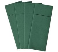 Alvotex Airlaid 50 Cutlery Bags Fabric Like Disposable Napkin, Paper, Green, 32X40 cm