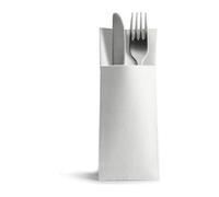 Alvotex Airlaid 50 Cutlery Bags Fabric Like Disposable Napkin, Paper, White, 32X40 cm
