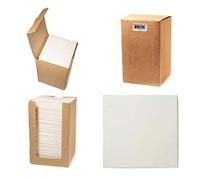 Alvotex Chic Airlaid 100 Cocktail Napkins, 1/4 Fold Fabric-Like, Disposable Napkin, White, 20 x 20 cm