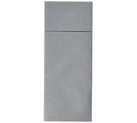 Alvotex Airlaid 50 Cutlery Bags Fabric Like Disposable Napkin, Paper, Gray, 32X40 cm