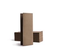 Alvotex Chic Airlaid 50 Napkins, 1/8 Fold Fabric-Like, Disposable Napkin, 32 x 40 cm, Brown