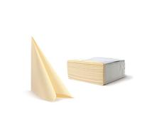 Alvotex Chic Airlaid 50, Fabric-Like, Disposable Napkins, Paper, Champagne, 40x40 cm