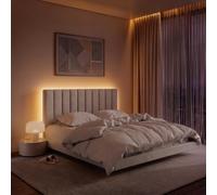 ALVOZAR LED Strip Lights for Bed Headboard, 8M Tunable White Backlight (2700K-6500K Warm to Cool White), Dimmable with App & Remote for Behind Bed & Bedroom, Mount Kit (4 Mounting Options)
