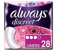 Pack of 28 Always Sensitive Bladder Normal Discreet Liners - Multicolour