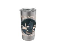 Always 3 Moves Ahead Chess Wisdom Stainless Steel Insulated Tumbler