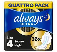 Always - 36x Sanitary Pads Ultra Night Size 4 with Wings - 1 Piece