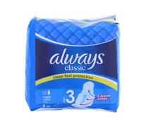 Always - Always Classic Night (Size 3) Sanitary Napkins with Wings - 8 Count (Pack of 1)