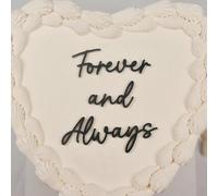 Always and Forever Cake Topper,Black Acrylic Always Cake Topper,Always love Cake Toppers for Wedding Anniversary Bridal shower Party Decorations