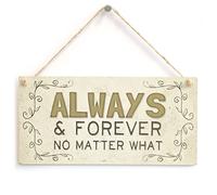 Always and Forever Hanging Sign, Romantic Decor