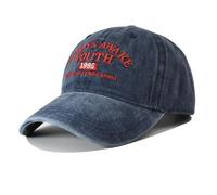 Always Awake Embroidered Baseball Cap Classic Vintage Cotton Cap Neutral Baseball Cap Outdoor Cap, Navy, L