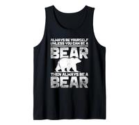 Always Be A Bear Lover Forest Wildlife Nature Tank Top