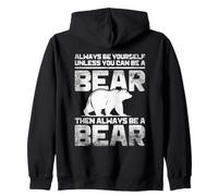 Always Be A Bear Lover Forest Wildlife Nature Zip Hoodie
