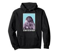 Always Be Different (Funny Cat Astronaut Graphic) Pullover Hoodie
