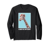 Always Be Different (Funny Giraffe Graphic) Long Sleeve T-Shirt