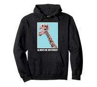Always Be Different (Funny Giraffe Graphic) Pullover Hoodie