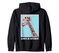 Always Be Different Funny Self-Love Statement Zip Hoodie