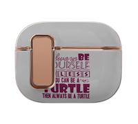 Always Be Turtle Hard Shell Case Skin Accessories Cover with Secure Lock Clip Compatible with AirPods Pro 2